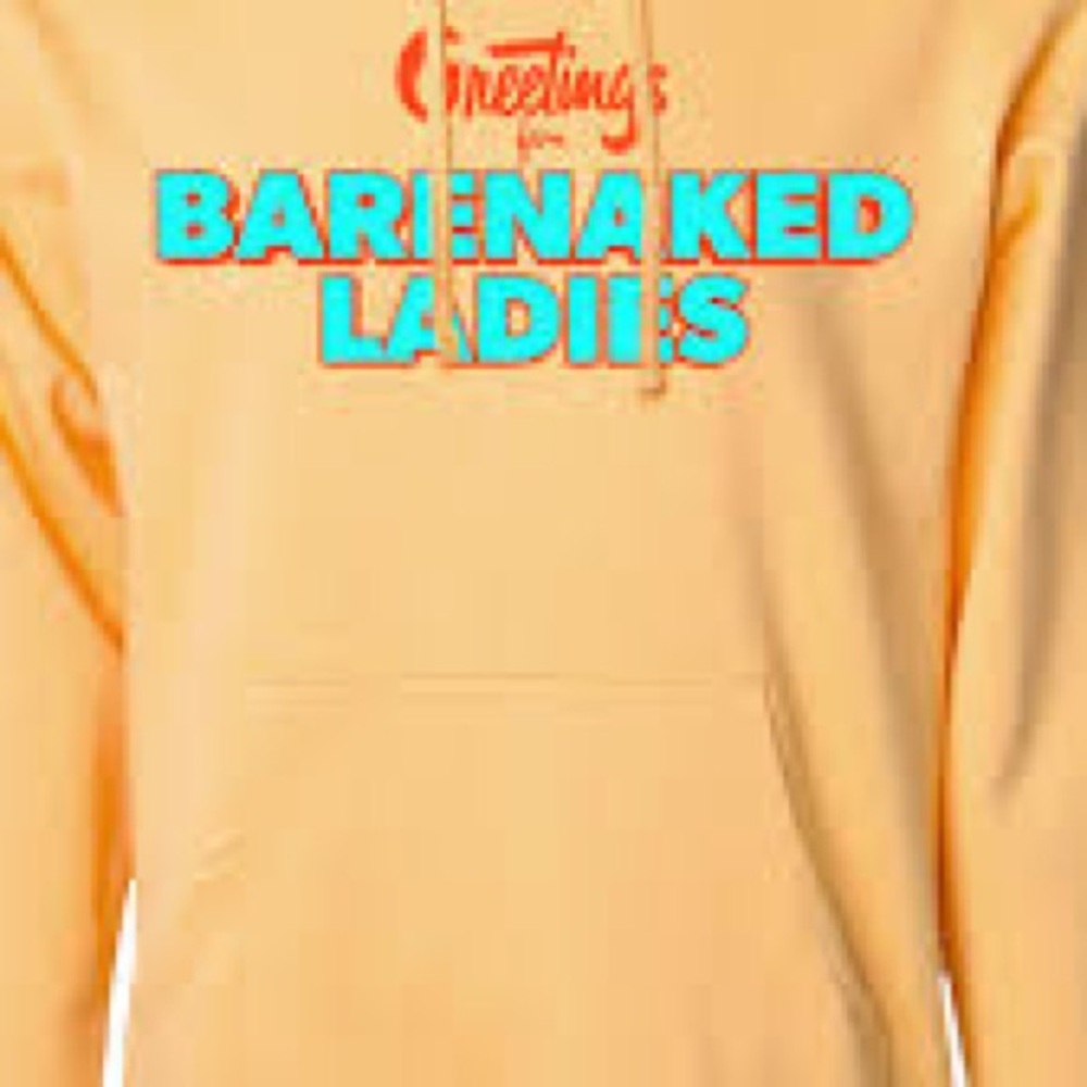 Barenaked Ladies Beach Chair Peach Hoodie 2XL New Without Tags - Picture 2 of 5